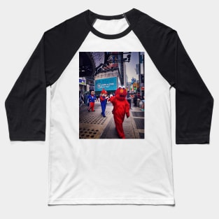 Times Square Manhattan New York City Baseball T-Shirt